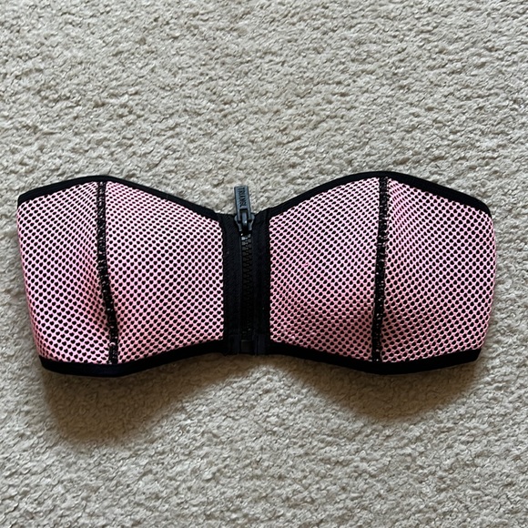 TRIANGL swimwear strapless pink bikini top size large - Picture 1 of 3